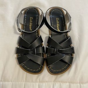 Black Salt Water Sandals